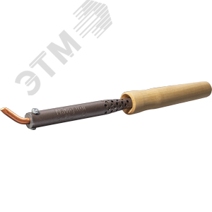 Паяльник деревянная ручка клин изогнутый NSE-Pes01-80W-СI