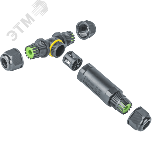 Коннектор NTB-T01-5P-IP68 T-образный 5PIN - фото 2