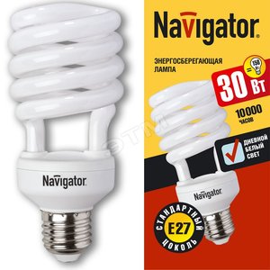 Лампа энергосберегающая КЛЛ 30/865 Е27 D60x128 спираль 94056 NCL-SF10 Navigator Group