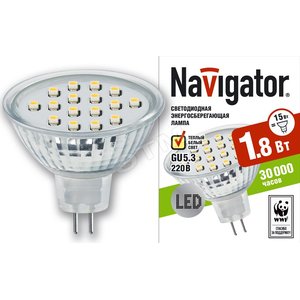 Лампа светодиодная LED 1.8вт 230в GU5.3 тепло-белый