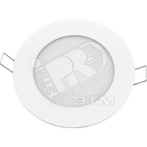 Светильник светодиодный ДВО-6Вт 4000К 390Лм slim белый