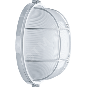 Светильник НПП-100w термостойкий круглый с решеткой IP54 белый (94807 NBL-R2)