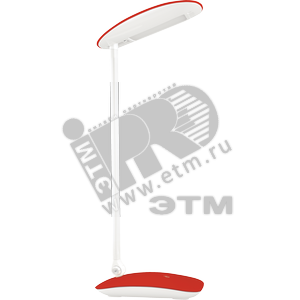 Светильник настольный светодиодный NDF-D004-7W-4K-R-LED на основании с USB выходом с диммером красный