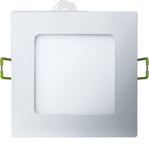 Светильник светодиодный ДВО-7w 4000К 400Лм квадратный slim белый