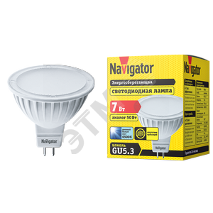 Лампа светодиодная LED 7вт 230в GU5.3 дневная 94246 NLL-MR16 Navigator Group