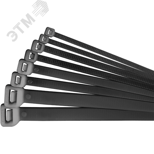 Хомут 450х4.8мм черный нейлон (100 шт) - фото 2