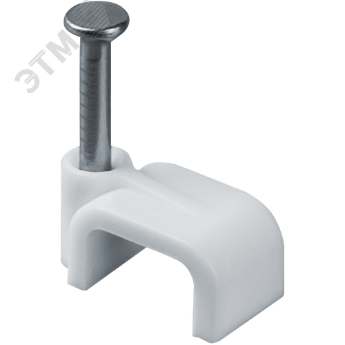 Скоба 14мм плоская пластиковая (50шт) - фото 2