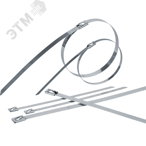 Хомут 500х4,6мм нержавеющая сталь (50 шт) - фото 2