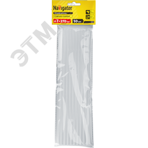 Изображение товара Клей Navigator 93 244 NEM-Ks01-7-270-H10 (стержень, 7 ммх270 мм, 10 шт) (упак)