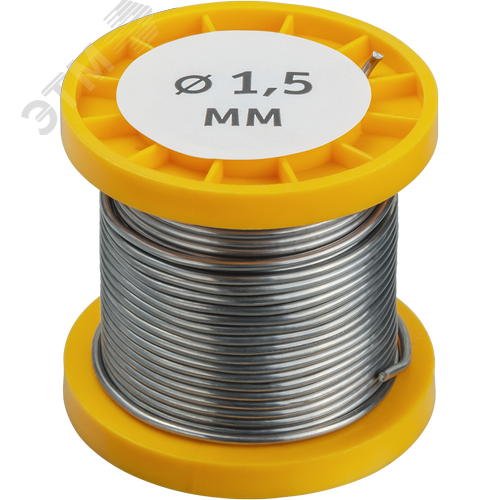 Припой 93 083 NEM-Pos02-61K-1.5-K100 (ПОС-61, катушка, 1.5 мм, 100 гр) - фото 2