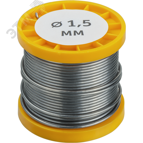 Припой 93 086 NEM-Pos02-61K-1.5-K200 (ПОС-61, катушка, 1.5 мм, 200 гр) - фото 2