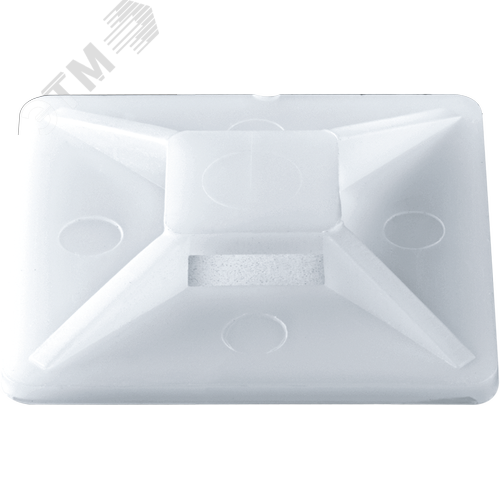 Площадка самоклеящаяся 30х30 белая под хомуты (100шт) - фото 2