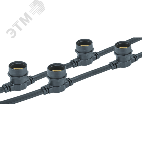 Гирлянда NGF-001-02 Белт-Лайт 40 патронов, 10 м, Е27 черный - фото 2