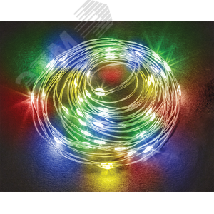 Гирлянда новогодняя светодиодная NGF-D049-08 микро роса RGBY