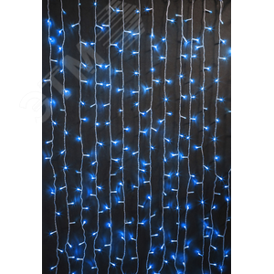 Изображение товара Гирлянда светодиодная новогодняя NGF-D030-07 занавес Blue 6x2.5 м IP44 (шт)