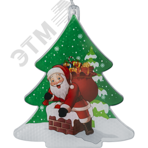 Гирлянда светодиодная новогодняя NGF-D037-06 бахрома звезды и елки RGBY 3x0.6 м IP20 - фото 2