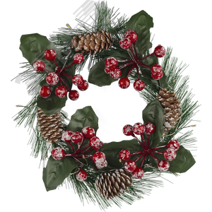 Гирлянда светодиодная новогодняя NGF-D041-01 венок-шишки - фото 2