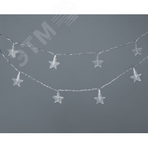 Гирлянда светодиодная новогодняя NGF-D042-03 нить звезды CW 1.6 м IP20 - фото 2