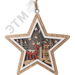 Гирлянда светодиодная новогодняя NGF-D045-05 игрушка звездочка - фото 1