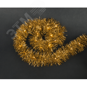 Изображение товара Гирлянда светодиодная новогодняя NGF-D046-02 мишура желтая (шт)