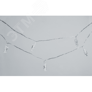 Гирлянда светодиодная новогодняя NGF-D048-01 прищепки CW 4.5 м - фото 2