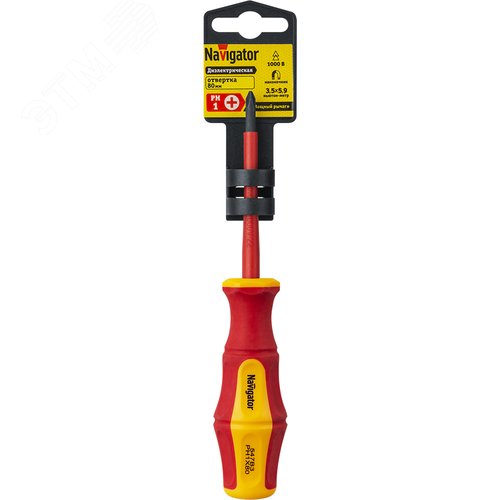Отвертка Navigator 93 422 NHT-Otd03-PH1-80 (диэлектрическая) - фото 2