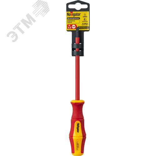 Отвертка Navigator 93 429 NHT-Otd03-SL5.5-125 (диэлектрическая) - фото 2