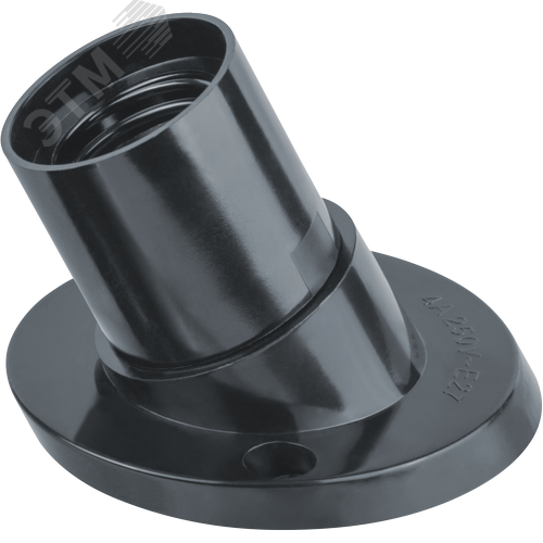 Изображение товара Патрон настенный Е27 карболитовый черный (шт)