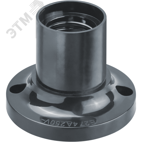 Патрон потолочный Е27 карболитовый черный - фото 1