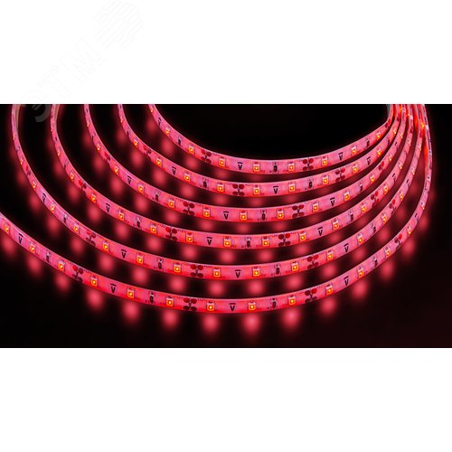 Изображение товара Лента светодиодная 4.8Вт/м 12В красный IP65 60LED/м NLS-3528-Pro 5м (м)