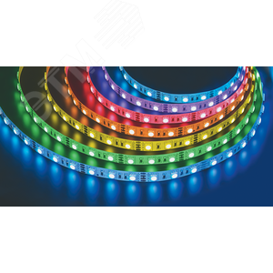 Лента светодиодная LEDх60/м 5м 4.8w/m 12в.Pro RGB