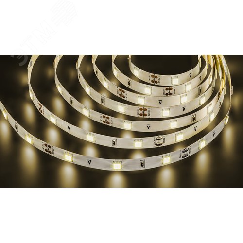 Изображение товара Лента светодиодная 7.2Вт/м 12В 3000К IP20 30LED/м NLS-5050-Pro 5м (м)