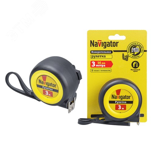 Рулетка NMT-Ru01-A-3-16 (автостоп, 3 м х 16 мм) - фото 2