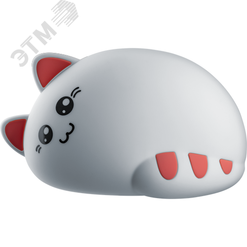 Ночник светодиодный Котик NNL-SW07-WH аккумулятор Li-ion 1.2Ач USB 5В - фото 1