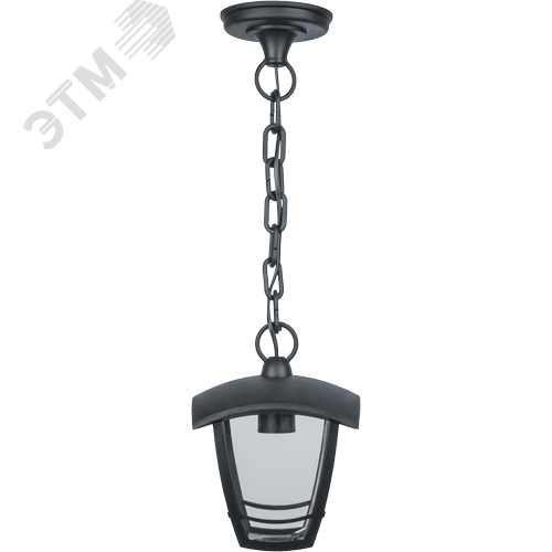 Изображение товара Светильник NOF-P08-BL-IP44-E27 (4 грани, подвесной, черный) (шт)