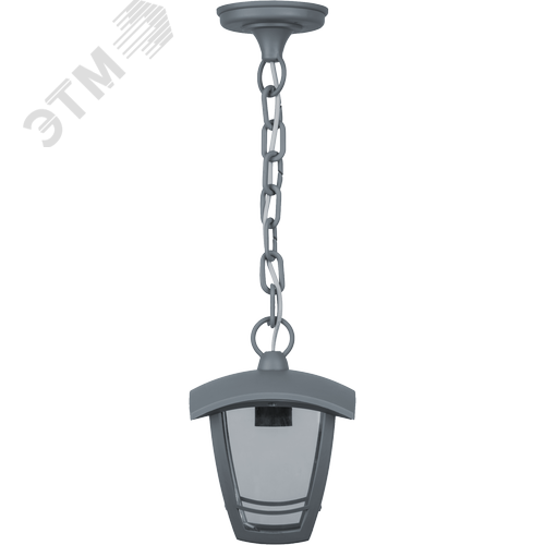 Изображение товара Светильник NOF-P08-GR-IP44-E27 (4 грани, подвесной, серый) (шт)