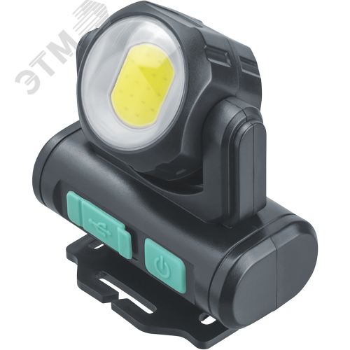 Фонарь светодиодный NPT-H38-ACCU 1COB, 3.2Вт + 1 LED, 3Вт налобный аккумуляторный - фото 1