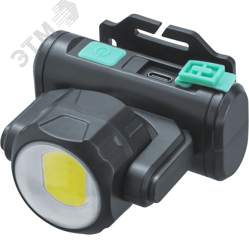 Фонарь светодиодный NPT-H38-ACCU 1COB, 3.2Вт + 1 LED, 3Вт налобный аккумуляторный - фото 5