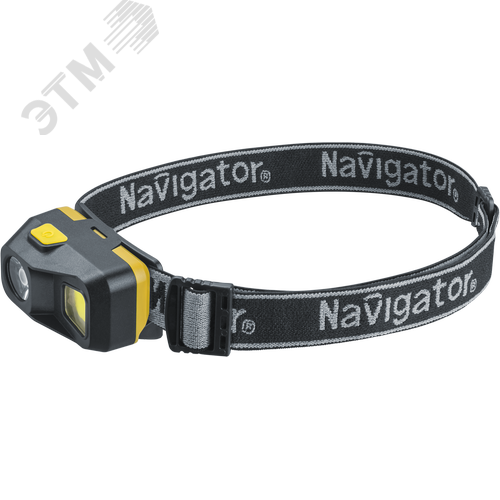 Изображение товара Фонарь светодиодный NPT-H39-ACCU 1XPE LED, 3Вт + 1COB, 3Вт налобный аккумуляторный (шт)