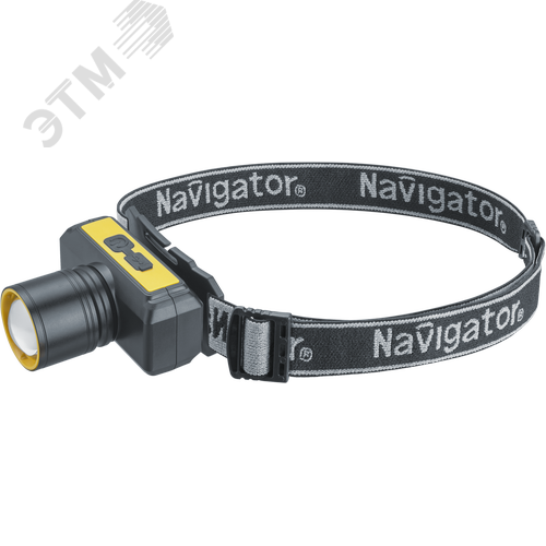 Изображение товара Фонарь светодиодный NPT-H41-ACCU 10Вт 1LED налобный аккумуляторный (шт)
