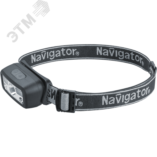 Изображение товара Фонарь светодиодный NPT-H45-ACCU 1LED, 3Вт + 4 SMDбелых + 2 SMD красных налобный аккумуляторный (шт)