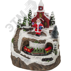 Светильник новогодний NSL-60 музыкальный-дед мороз и новогодний поезд - фото 2