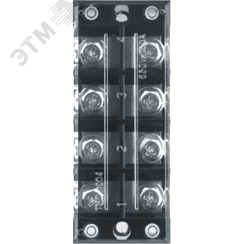 Терминал клеммный ТВ-1004 10мм2 100А 4 пары NTB-TB-1004 - фото 2