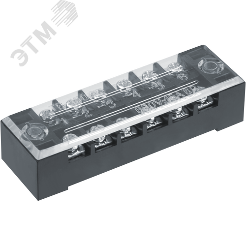 Терминал клеммный ТВ-1506 1.5мм2 15А 6 пар NTB-TB-1506 - фото 1