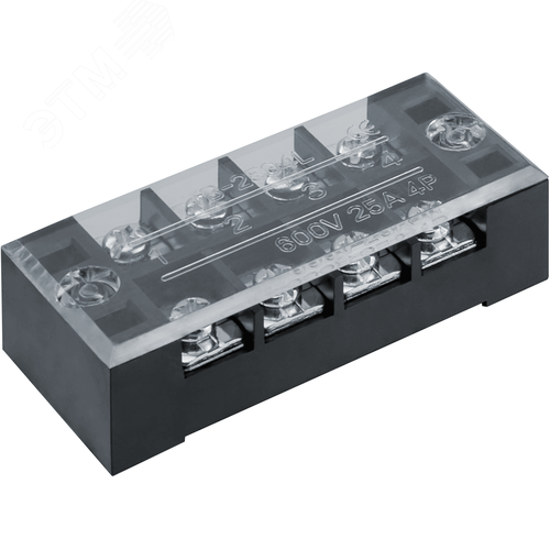 Терминал клеммный ТВ-2504 2.5мм2 25А 4 пары NTB-TB-2504 - фото 1