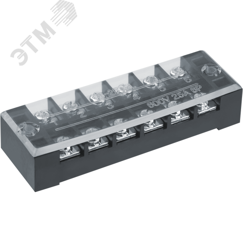 Терминал клеммный ТВ-2506 2.5мм2 25А 6 пар NTB-TB-2506 - фото 1