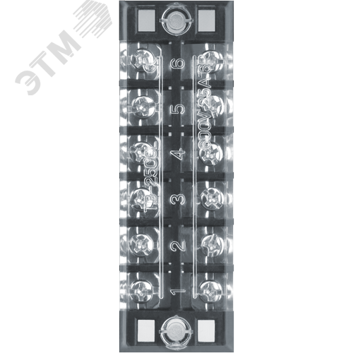 Терминал клеммный ТВ-2506 2.5мм2 25А 6 пар NTB-TB-2506 - фото 2