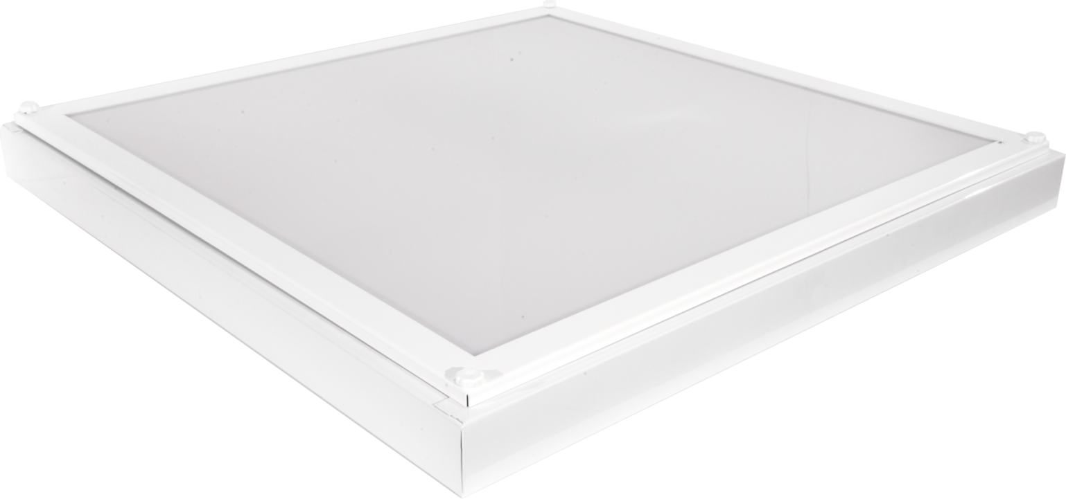 Светильник светодиодный ДВО/ДПО-36Вт Ideal LED-05 Грильято,IP54, 4200 лм, 4000К, 588х588х55 мм, призма