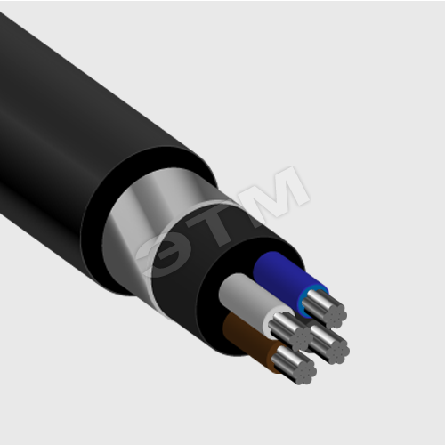 Кабель силовой АВБШв 4х120-1 ТРТС