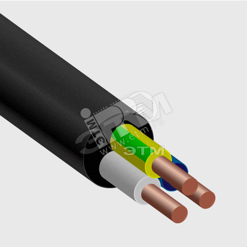Кабель силовой ВВГнг(А) 3х4-0.660 ТРТС